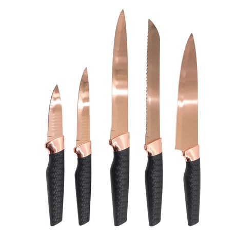 Rose Gold Titanium Coating 4 Piece Kitchen Knife Set.jpg